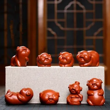 

Yixing Zisha Clay Fu Man Zhu Teapets Chinese Tea Tray Ceremony Home Decoration Tea Accessories Gift High Quality