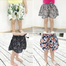 Южная Корея, детская одежда, шорты для маленьких девочек, новые летние штаны с цветочным рисунком, Детские универсальные шорты