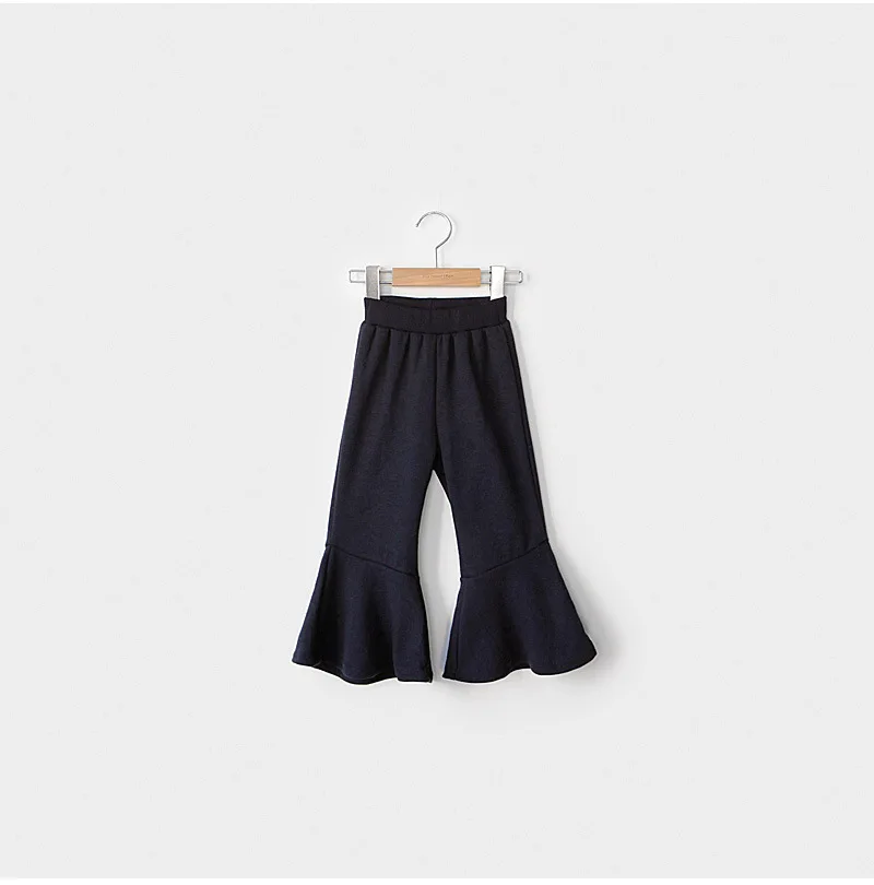 girl pants 1pcs Осень-зима года; брюки-клеш для подростков; брюки для малышей; Штаны для маленьких девочек; синие брюки для девочек - Цвет: girl pants 1pcs