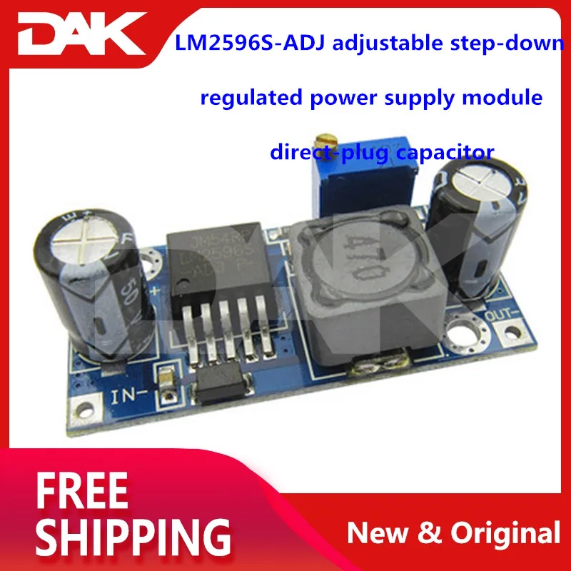 LM2596S DC-DC DC Регулируемый понижающий Регулируемый источник питания, зарядная Модульная плата 3A 5A 75 Вт 24 В до 12 В/5 В - Цвет: LM2596S-ADJ