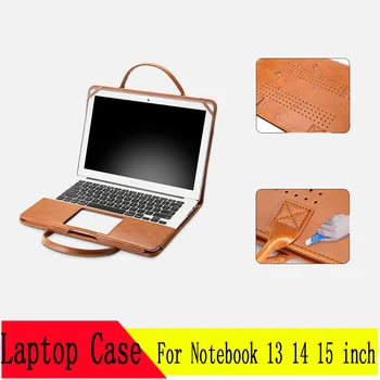 

Multi-use Unisex Laptop Case PU Notebook Bag for MacBook Pro 13 inch Laptop Bag for Mac Book Air 13 PU Leather 12,13.3,15.4 inch