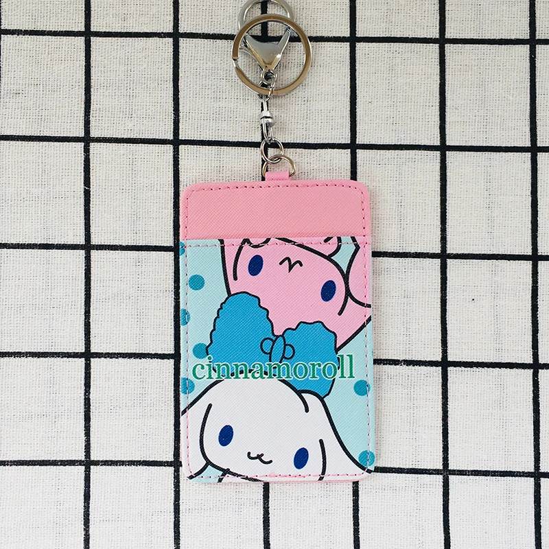 Крутой 1 шт. двухзвездный Cinnamoroll Единорог Модный Аниме держатель для карт PU мультфильм кредитные сумки монета автобус карты ключ девушки горячая новинка - Цвет: see chart8