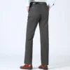 MRMT 2022 Brand Summer Men's Trousers Thin Casual Loose Solid Color Middle-aged High Waist Pants for Male Long Trouser ► Photo 3/5