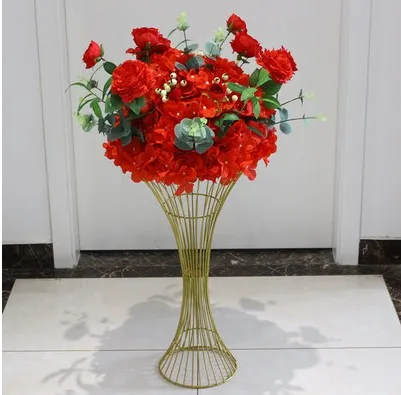 Витрина для цветов, свадебный стол, центральный цветок, ваза, напольные вазы, металлическая дорога, свинцовый цветок, стойка для мероприятий, вечерние украшения