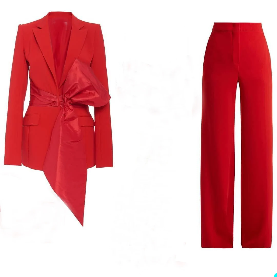 Alta moda pantaloni per la madre della sposa abiti tappeto rosso abiti da lavoro smoking da donna Blazer per la festa nuziale (giacca + pantaloni)