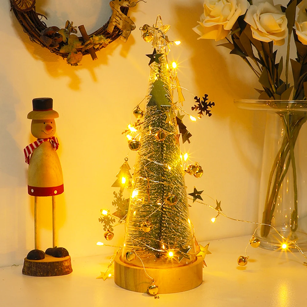 

2M Christmas String Light With Bell Decorative Snowflake Star Fairy Garland Light For Christmas Tree Wedding Party Decor