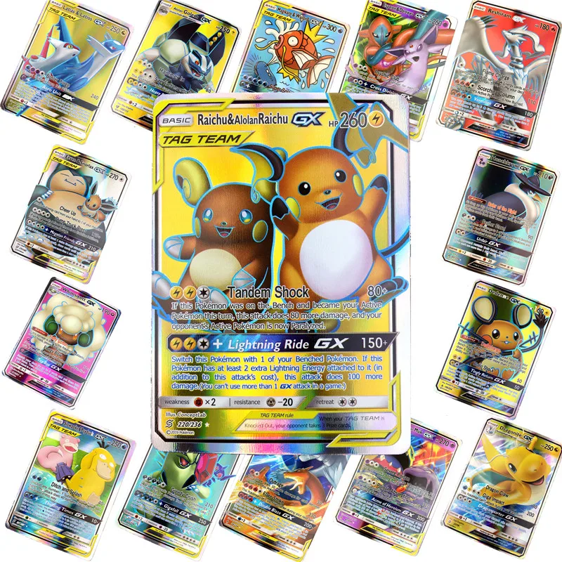 25/50/100 шт игровые карты торговая Pokemones карточная игра коллекция карт английская версия битвы Carte детские игрушки