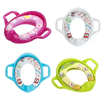 

Children Potty Toilet Seat Ring Delicate Design Portable Practical Durable with Armrests Infant Baby Urinal Training Tools