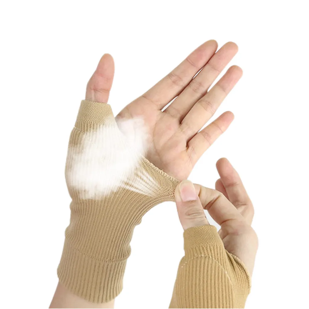 1 пара, забота о здоровье, боли в суставах, легкие прочные компрессионные перчатки для терапии, перчатки с артритом на пол пальца, унисекс, поддержка запястья