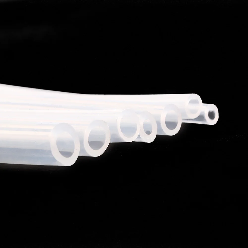 High Quality 1 Meter Flexible Food Grade Transparent Silicone Rubber Hose 2 3 4 5 6 7 8 10mm Out Diameter Silicone Tube For Home