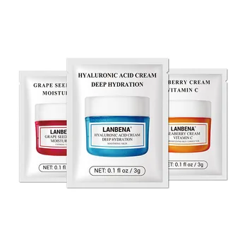 

LANBENA Hyaluronic Acid Face Cream Anti Wrinkle Moisturizing Whitening Anti Aging Vitamin C Serum Acne Treatment Lifting 3g
