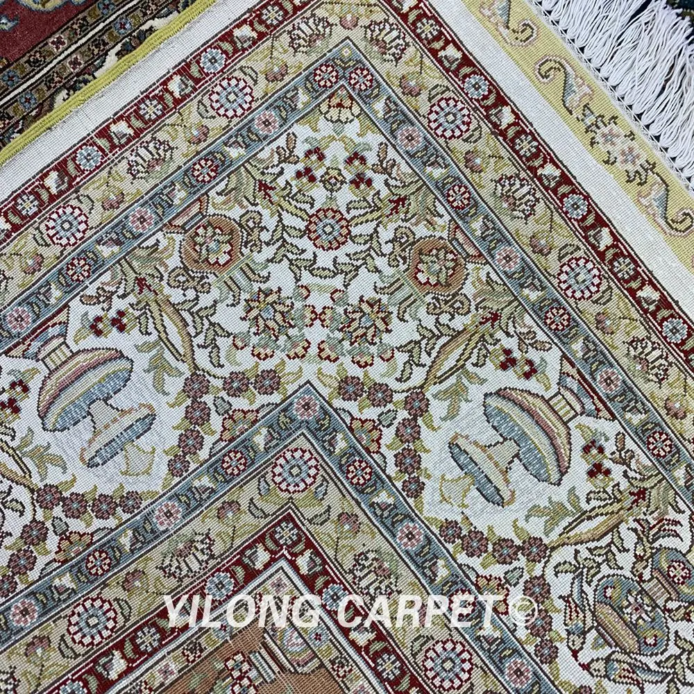 Yilong 6'x9' четыре сезона ковры vantage ручной работы дизайн сада ковер в восточном стиле(ZQG264A