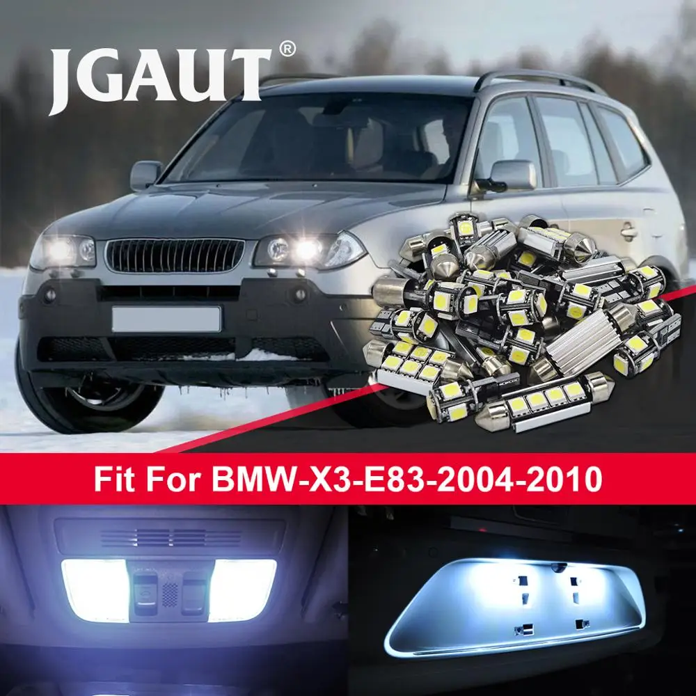 Купольные лампы JGAUT 20 шт. без ошибок светодиодный белый автомобиль Лампы Canbus