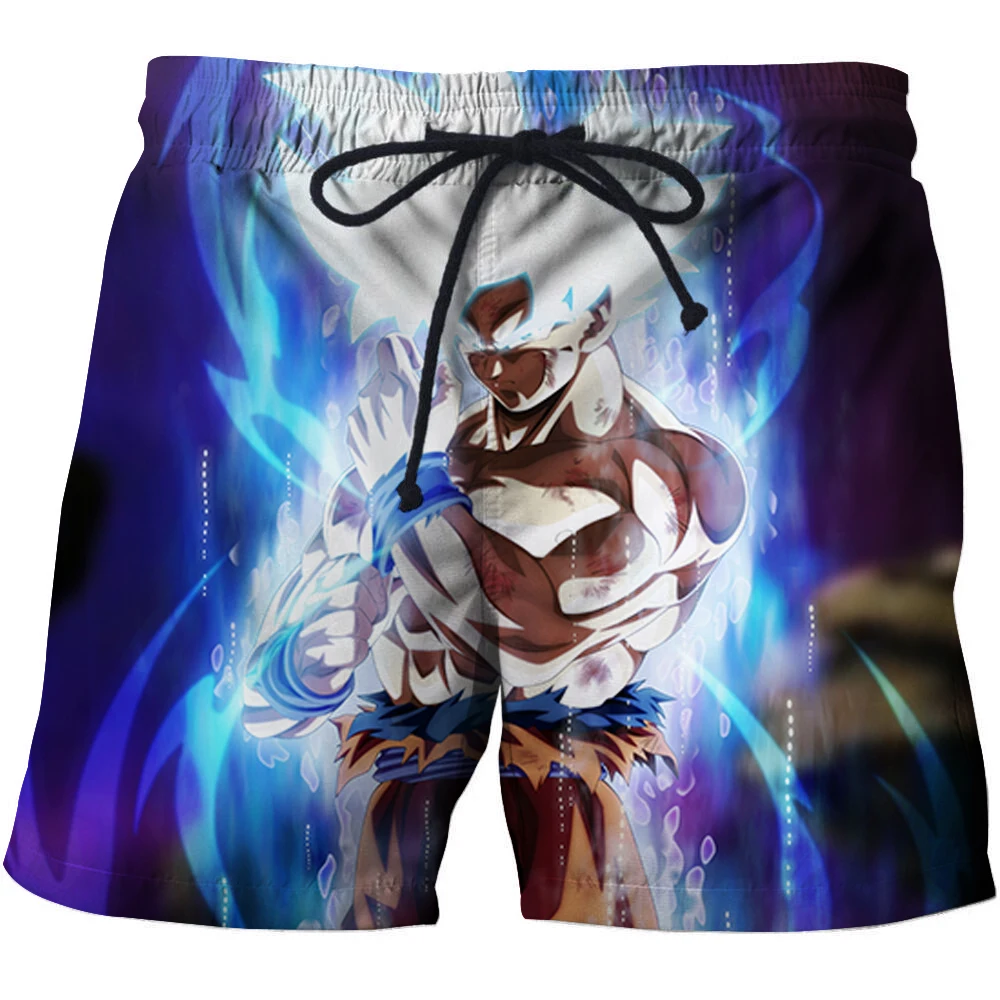 Flash Sale Pantalones de playa informales de dragón para hombre, bañador para la playa con cordón, estampado 3D, dibujo de Anime, secado rápido, Verano JlwjeBR1JRG