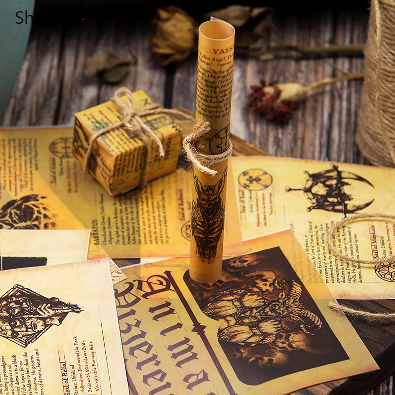 Chzimade 8 шт. винтажные бумажные стикеры для книг и страниц самостоятельного