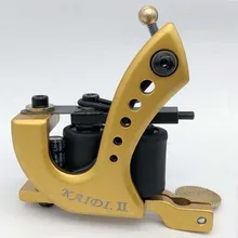 Профессиональная катушка татуировки 10 обертывания 2 цвета ручной работы татуировки машина пистолет для Liner Shader YM-8120