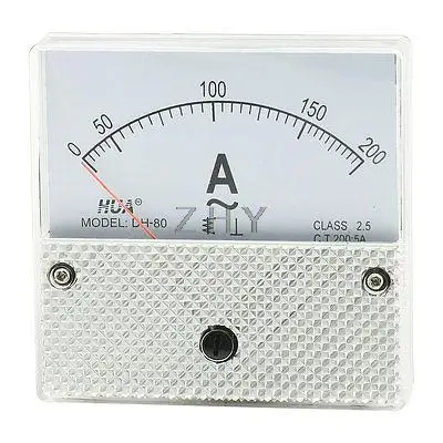 

DH-80 AC 0-200A Fine Tuning Dial Current Test Panel Meter Ammeter