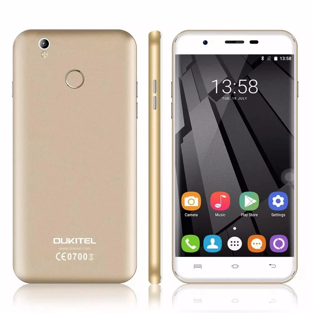 OUKITEL U7 Plus смартфон 2 Гб ОЗУ 16 Гб ПЗУ 5,5 "4G LTE телефон MTK6737 четырехъядерный Android 7,0 2500 мАч МП gps мобильный телефон