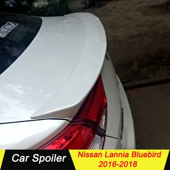 

For NISSAN Bluebird Spoiler 2016 2017 2018 Bluebird spoiler High Quality ABS Material Car Rear Wing Primer Color Rear Spoiler