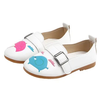 

Spring Autumn Kids Baby Girl PU Leather Soft Sole Shoes Anti-slip Cartoon Print Sandals Casual Walking Shoes