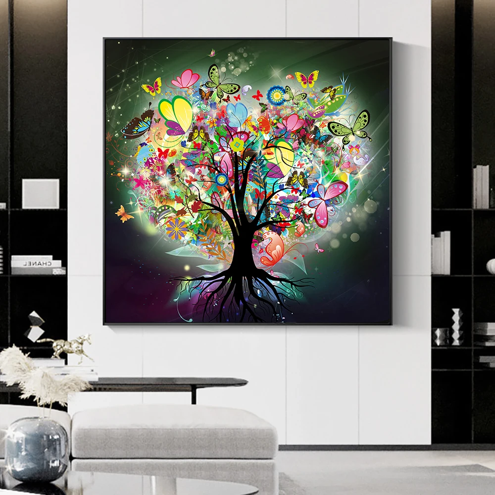 Abstract Tree Of Life Painting Free Global Delivery