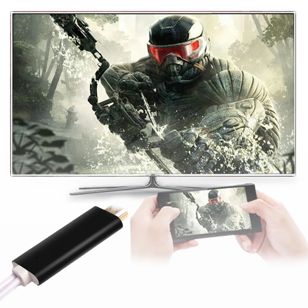 Full HD зеркальный кабель Plug and Play 3 в 1 аудио и видео HD
