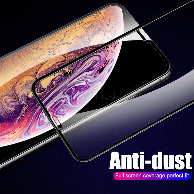 5 шт полное покрытие защитное стекло для iPhone 11 Pro XS XR XS Max черный экран протектор Закаленное стекло на iPhone X 8 8 Plus стекло