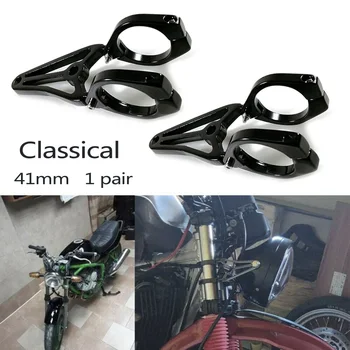 

Cradle Headlight Mount Brackets Aluminum alloy 41MM Motorcycle Headlamp Parts Front Fork Holder Clamp