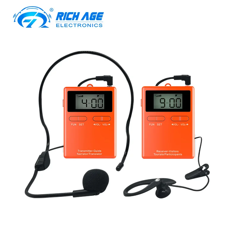 

Portable Digital Tour Guide System 863-865Mhz 20 Channels Audio Guide Device For Tour Agency