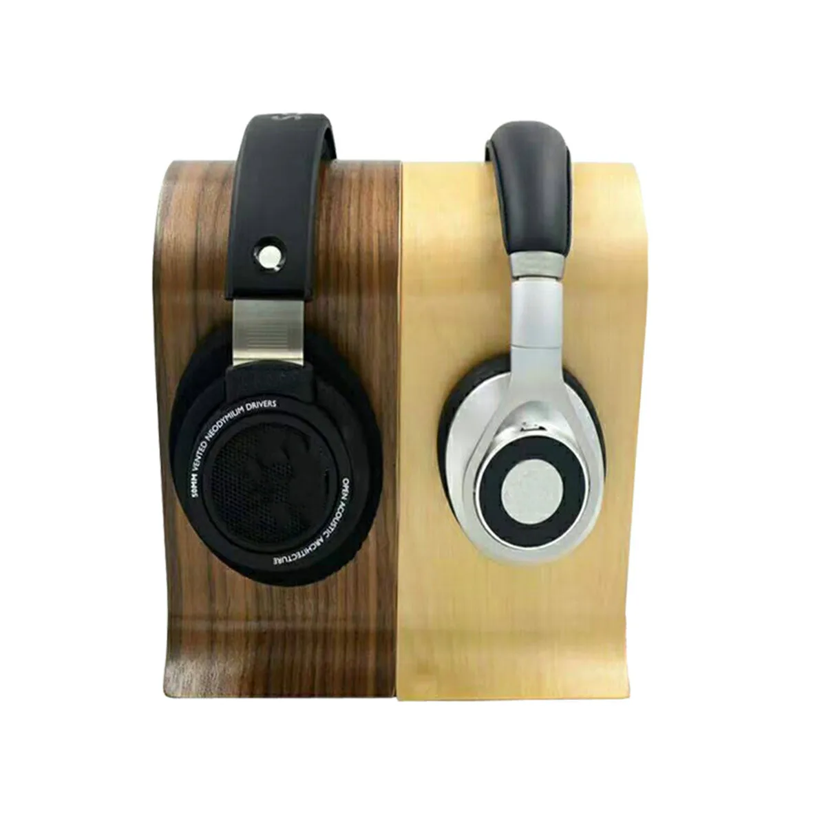Earphone Hanger Display Shelf Rack Bracket Desk Portable Earphone Accessories 2 Colors Universal U Shape Wood Headphone Stand