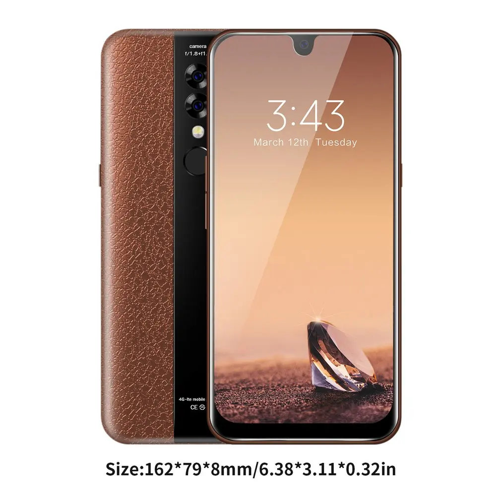 X23 6,2 дюймов смартфон 2+ 32 Гб мобильный телефон дисплей капли воды Тройная камера отпечатков пальцев распознавание лица смартфон