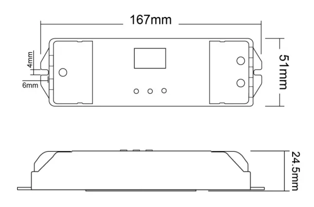 PX705 300/350/500/650/700mA* 3ch 12-48VDC разъем Кнопка постоянный ток DMX декодер