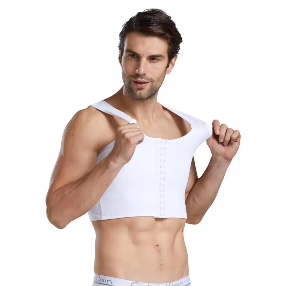 

Men Gynecomastia Shaper Corrected Slimming Chest Corset Compression Body Building Sleeveless Tops Correct Posture MS013