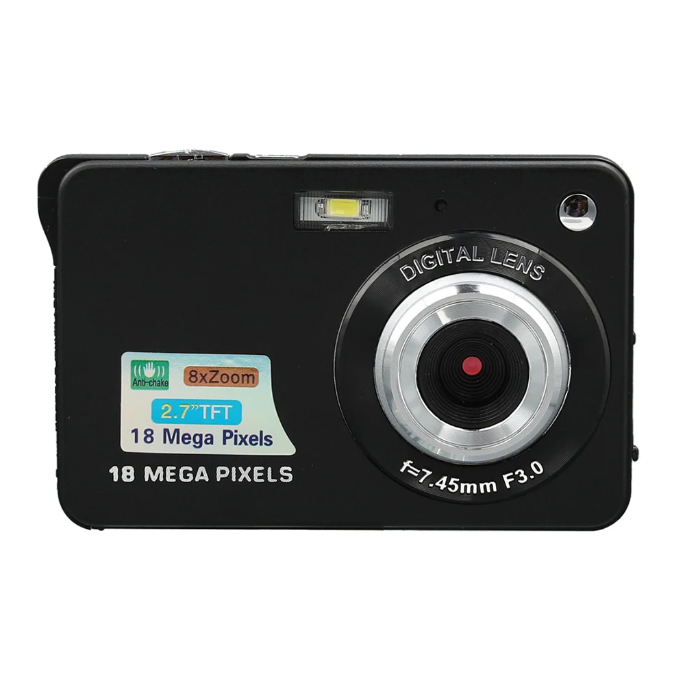 Портативная цифровая камера 2,7 дюймов ультра-тонкая 18 МП Hd Цифровая камера для детей Студенческая камера видеокамера день рождения лучший подарок