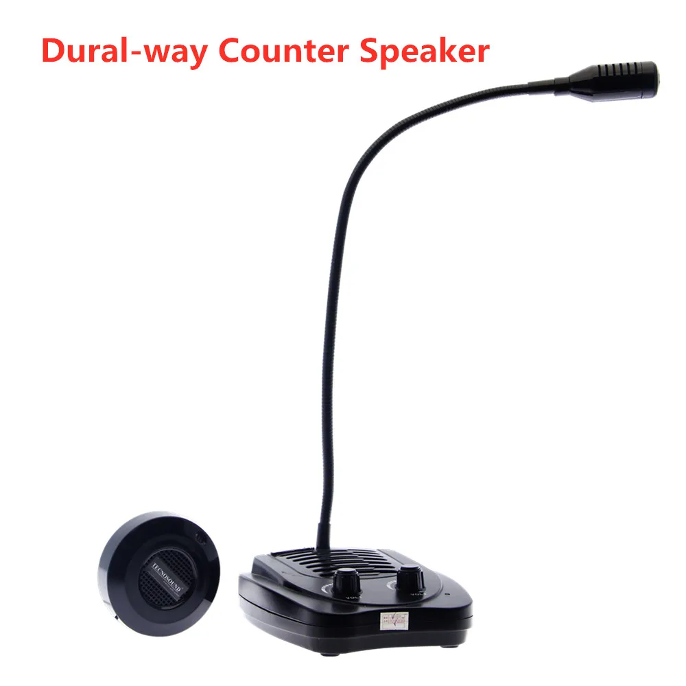 Walkie-Talkie Intercom-System Anti-Interference Speaker Store-Station Black Window-Counter