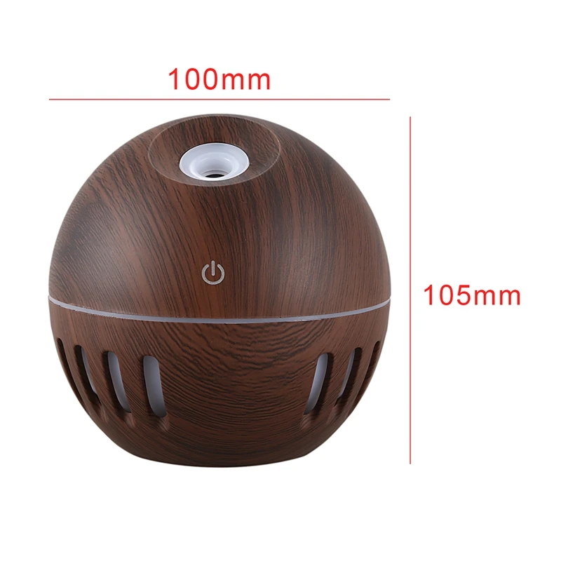 130 мл Мини Usb увлажнитель воздуха Электрический Арома диффузор Ароматерапия Эфирные масла Холодный Туман чайник 7 цветов светильник