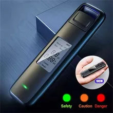 New Portable Non-Contact Alcohol Breath Tester with Digital Display Screen USB Rechargeable Breathalyzer Analyzer High Accuracy