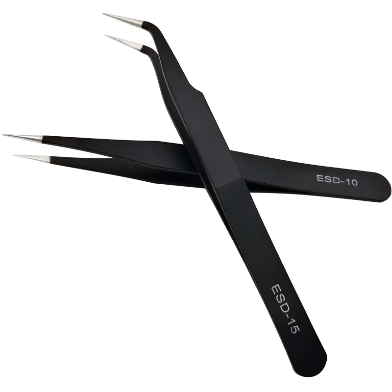 

1pcs Anti-static Precision Tweezers Eyelash Extension Tweezers Beauty Makeup Tools For Lashes Eye Tweezers Electronics Repair