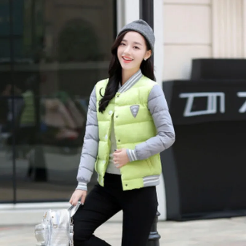 Winter New Style Korean-style Cotton-padded Clothes Women's Short Warm Slim Fit Slimming Baseball Cotton Coat
