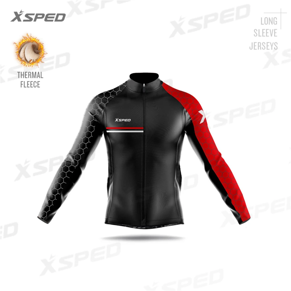 Cycling Jerseys Мужская профессиональная команда Велоспорт Джерси комплект зимняя куртка рукав одежда для велоспорта теплый флисовый комплект MTB теплая одежда Ropa Ciclismo Invierno - Цвет: Cycling Jerseys