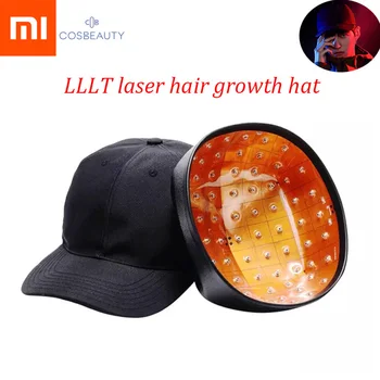 

2020 Hot Xiaomi LLLT Electric Laser Hair Hat Health Growth Anti-Hair Loss Scalp fashion Cap Hair Growth Regrowth Tool