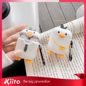 

AWEI A7 Cartoon Cute Wireless Earphone Case For Apple AirPods 2 Silicone Charging Headphones Case for Airpods Protective Cover