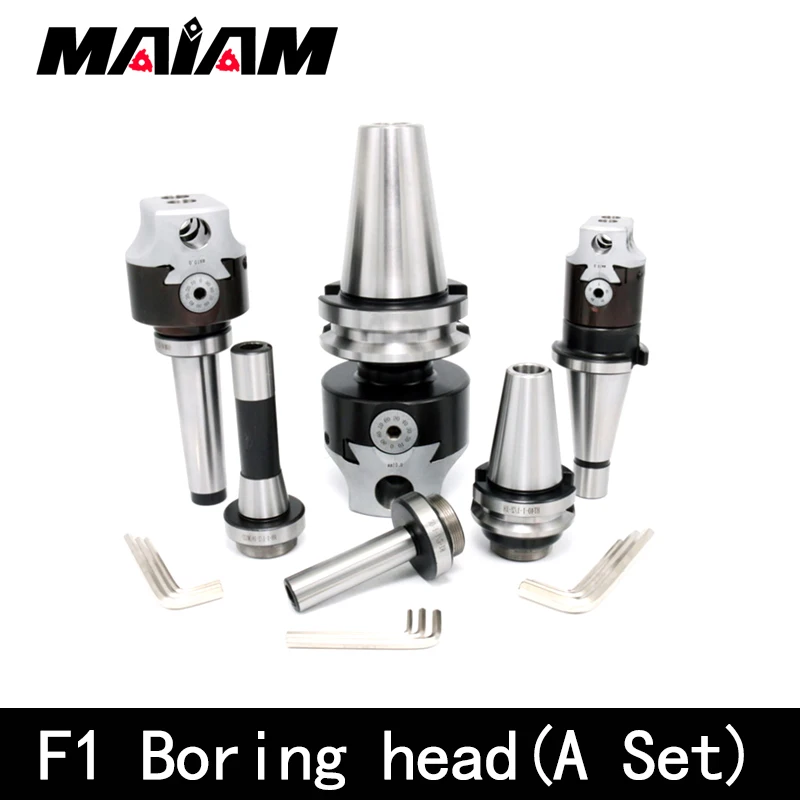 f1 boring a set nt30 nt40 bt30 bt40 c20 c25 r8 mt2 mt3 mt4 m10 m12 m16 f1 1pcs+tool holder + wrench 3pcs + boring tool rod 9pcs|Tool Holder| - AliExpress