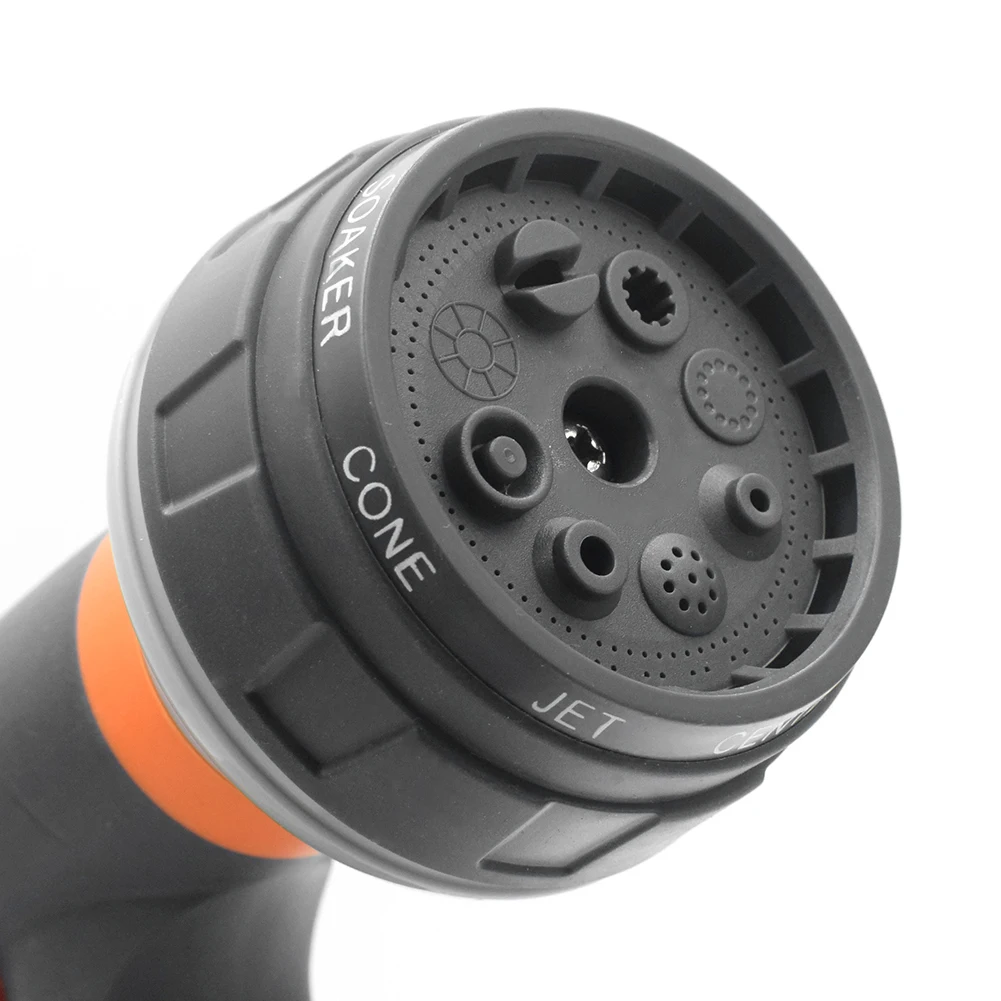 

8 Patterns Watering Gun GardenHose Nozzle Car Hose Cleaning Pet Shower Multifunction Garden High Pressure Sprayer Watering Tool