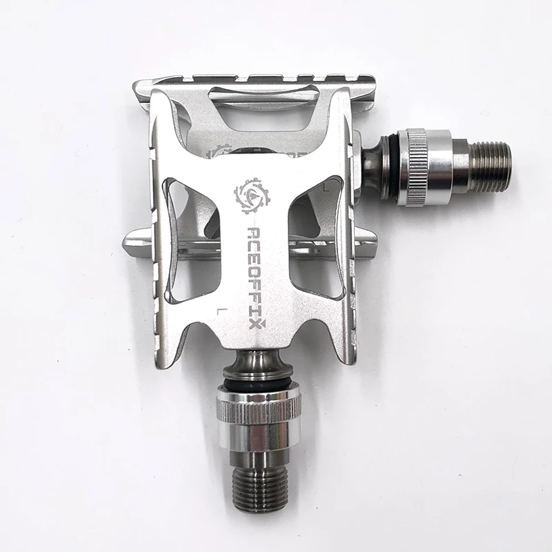 Sliver Pedal Велосипедные педали TWTOPSE, титановые оси, быстросъемные для велосипеда Brompton, ЧПУ, Легкие педали TI 3, сверхлегкие велосипедные педали - Цвет: Sliver Pedal