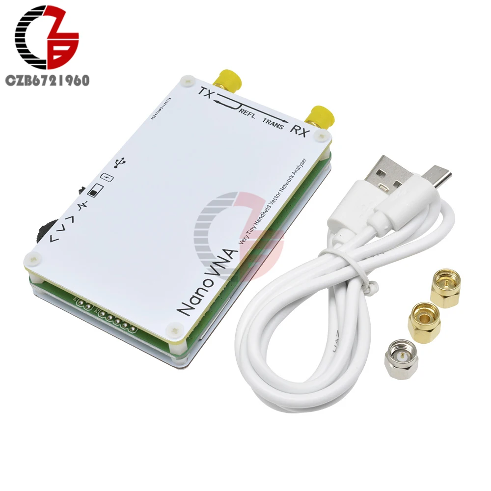 NanoVNA векторный сетевой анализатор usb type C 50 кГц-900 МГц 0,2" цифровой сенсорный экран коротковолновый MF HF VHF UHF антенный анализатор