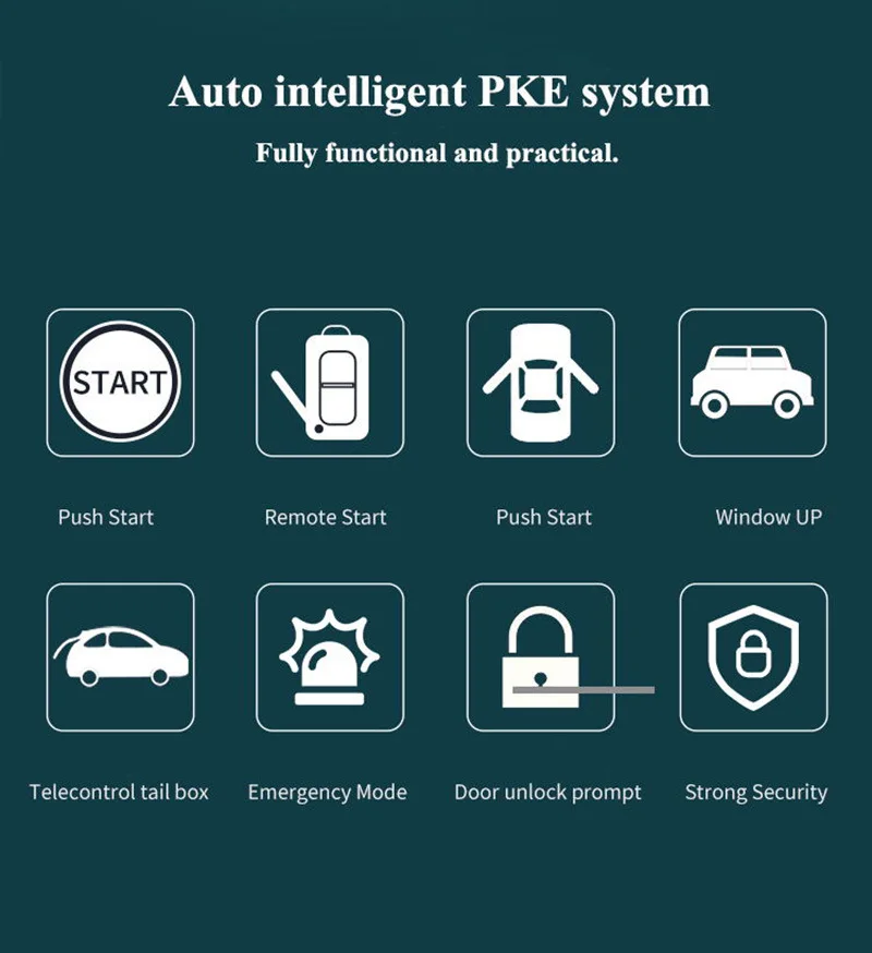 Автосигнализация комплект сигнализации пассивное открывание без ключей удаленный запуск/остановить двигатель автомобиля центральный замок Авто сигнализация