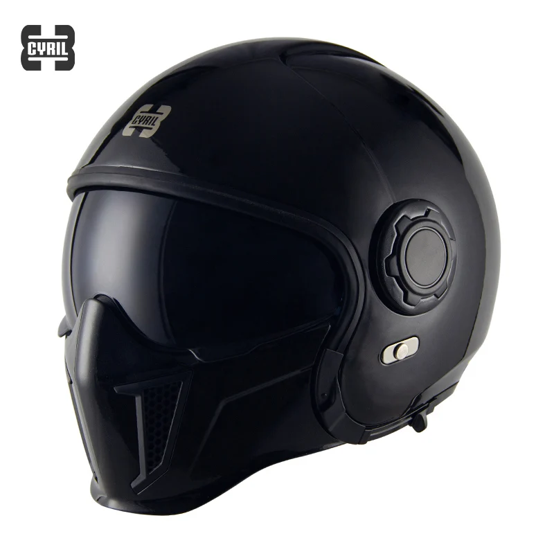 CYRIL casco de motocicleta Retro, combinación Universal de cuatro  estaciones, medio casco - AliExpress