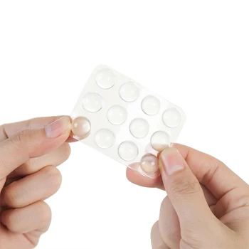 

24pcs Protection Kitchen Cabinet Door Anti-collision Pad Transparent Rubber Muffling Self-adhesive Bumper Elastic