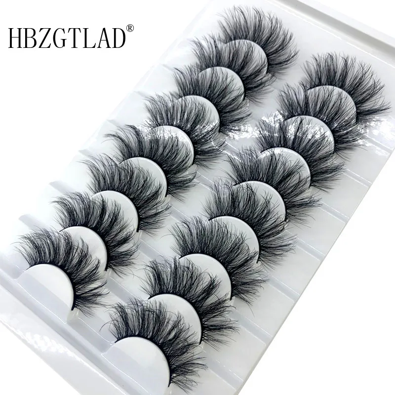 HBZGTLAD 2/8/20 пар 3D норковые волосы Накладные ресницы натуральные/толстые длинные для